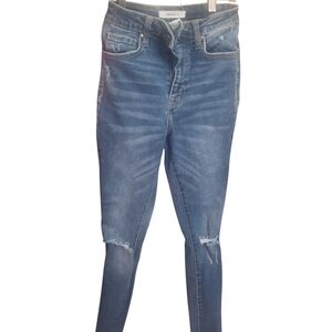 Womans High Rise Stretch JEa